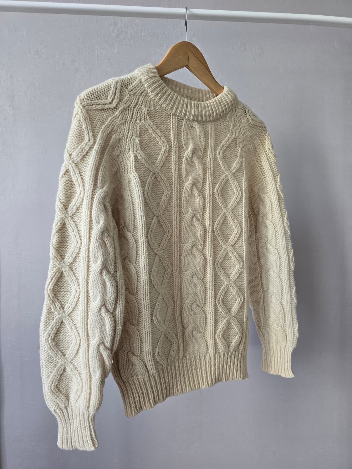 Giovanni 울100% 케이블 니트 상품이미지1