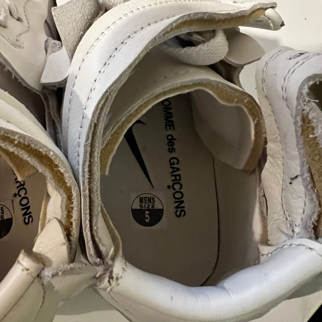 나이키 x 꼼데가르송 옴므 플러스 에어포스 미드 화이트  상품이미지8