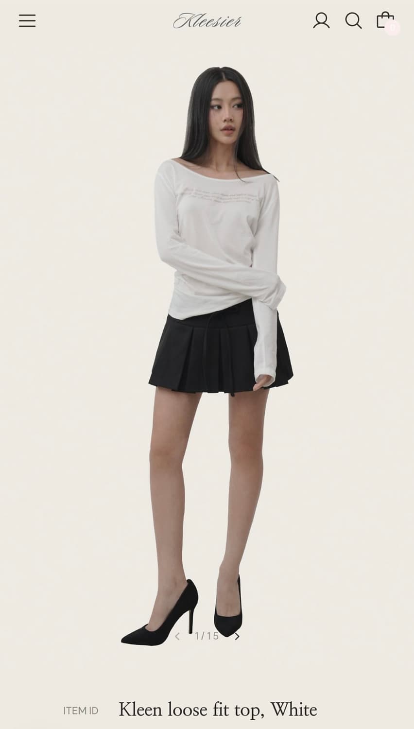 Kleesier Kleen loose fit top 상품이미지1