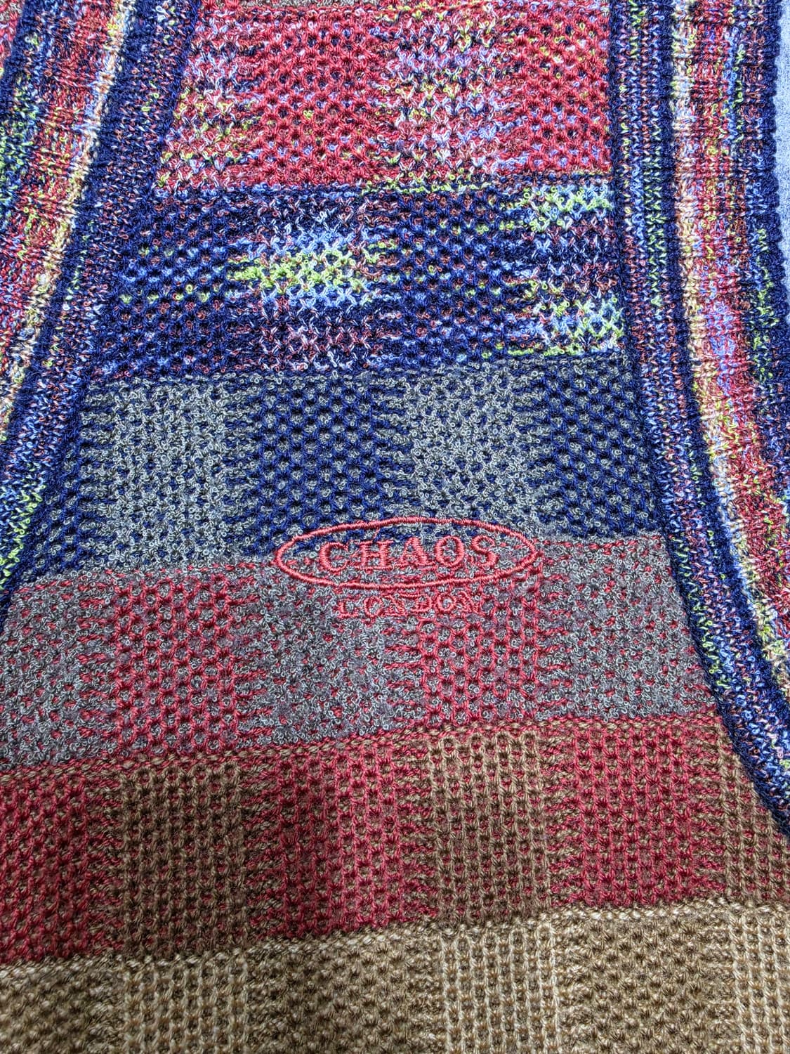 CHAOS LONDON 빈티지 멀티 컬러 패턴 니트 베스트 조끼 100 상품이미지5