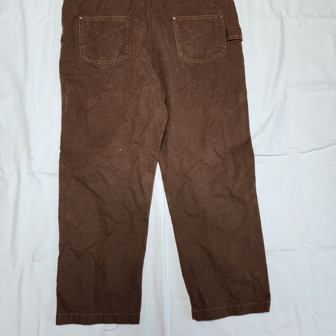 FUZAO 럼버 오버롤 스티치 워크웨어 멜빵팬츠 상품이미지7