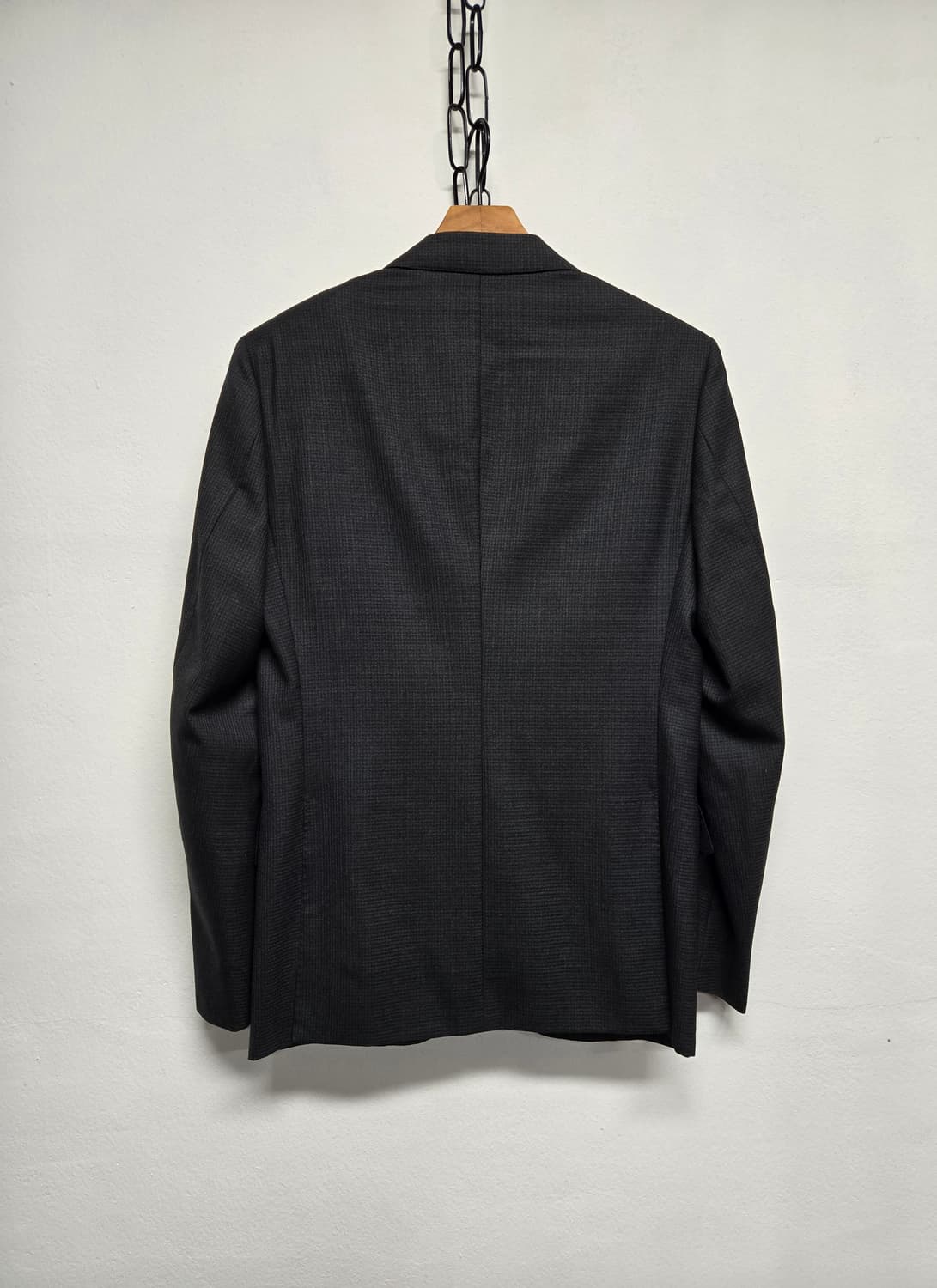 한섬 타임옴므 TIME 체크 정장 자켓 에르메네질 제냐 호주산 울100 상품이미지2