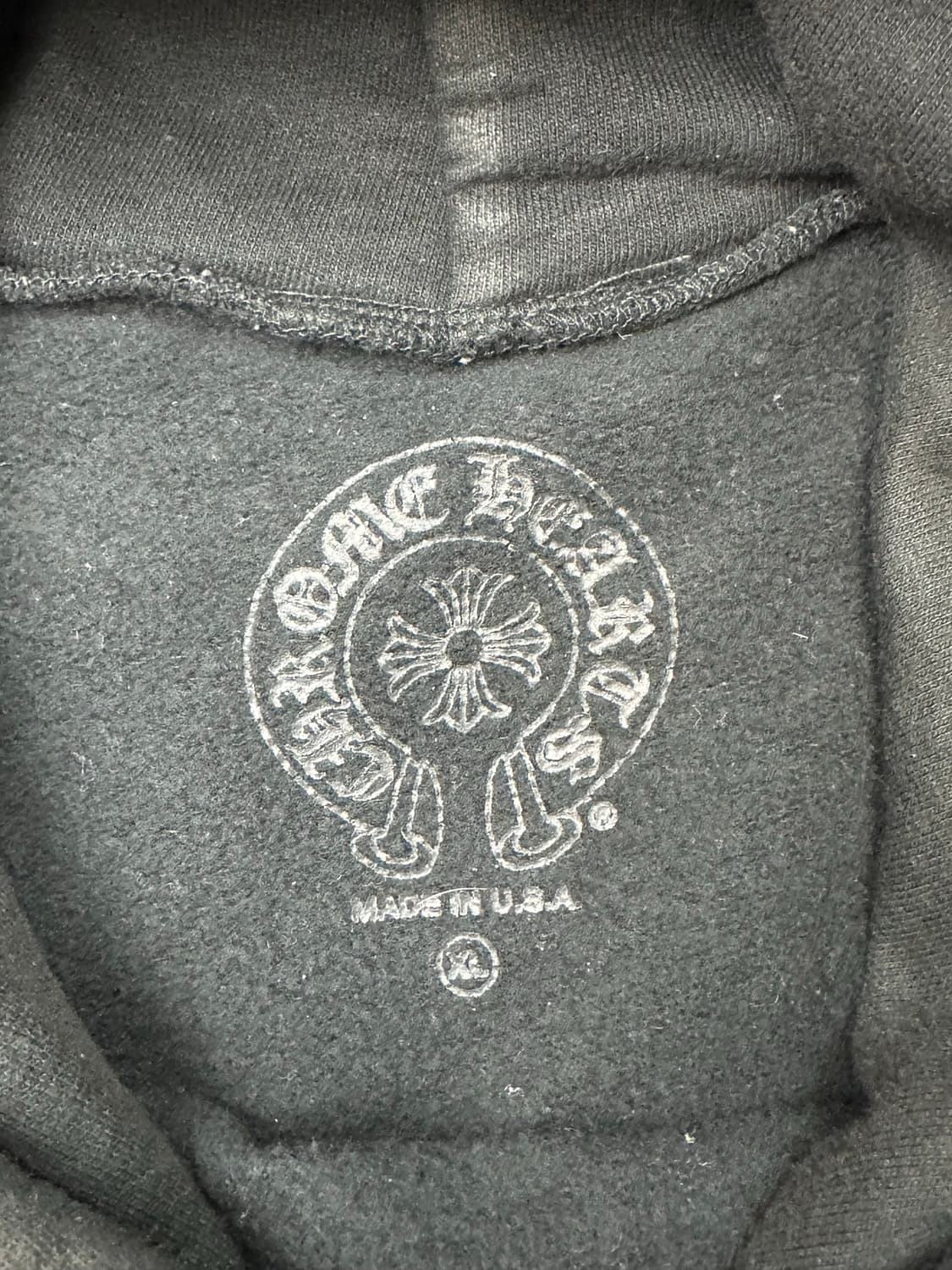 [XL] 정품 크롬하츠 매티보이 홀스슈 후드 블랙 상품이미지6