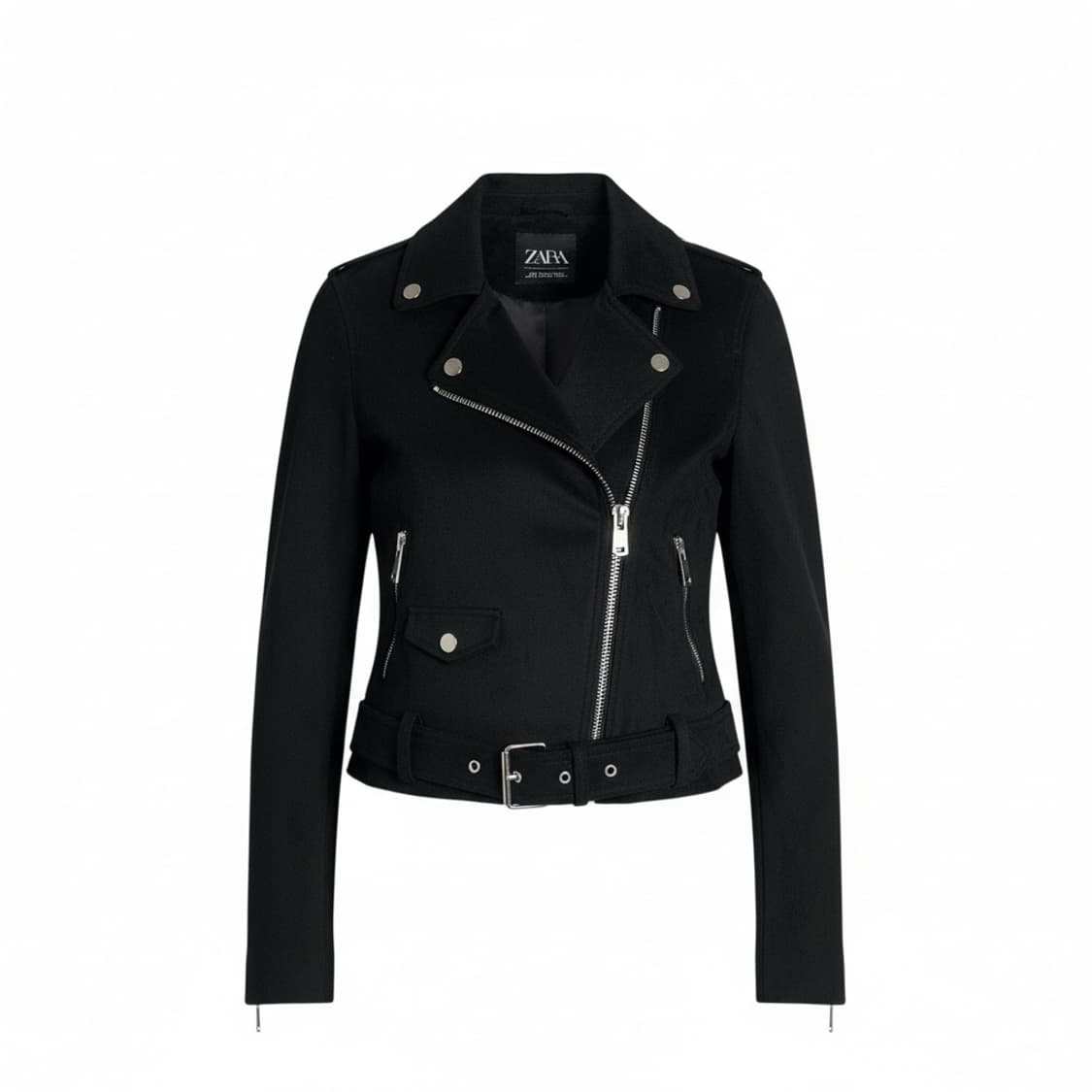 새상품 자라 크롭 스웨이드 라이더자켓 s 상품이미지1