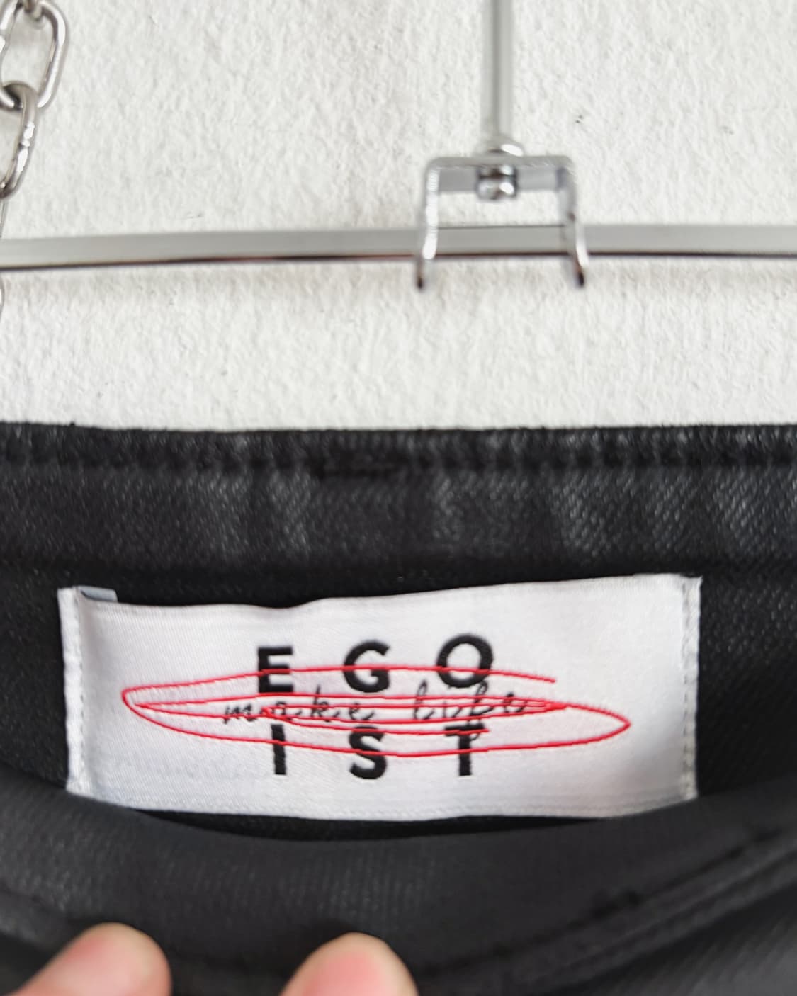 egoist 사선 버튼 왁스코팅 데님 스커트 상품이미지4