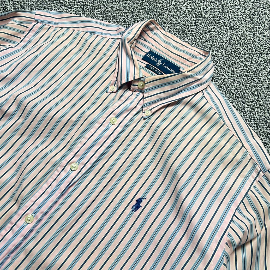 폴로(POLO RalphLauren)스트라이프 핑크 셔츠 상품이미지2