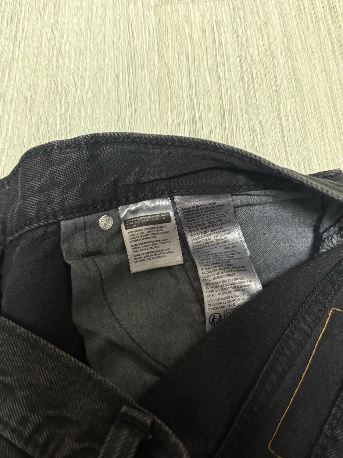 리바이스 578배기 흑청 상품이미지8