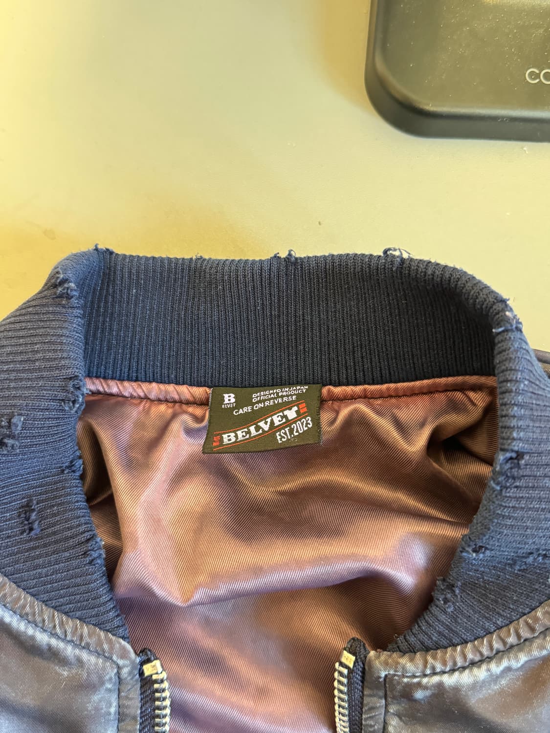 BELVET MA-1 봄버 자켓 블루 L 상품이미지3