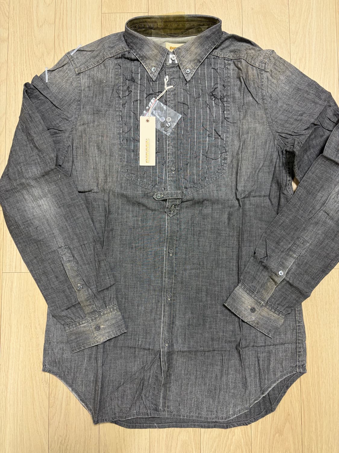 디젤 그런지코어 새상품 흑청셔츠 L 상품이미지1