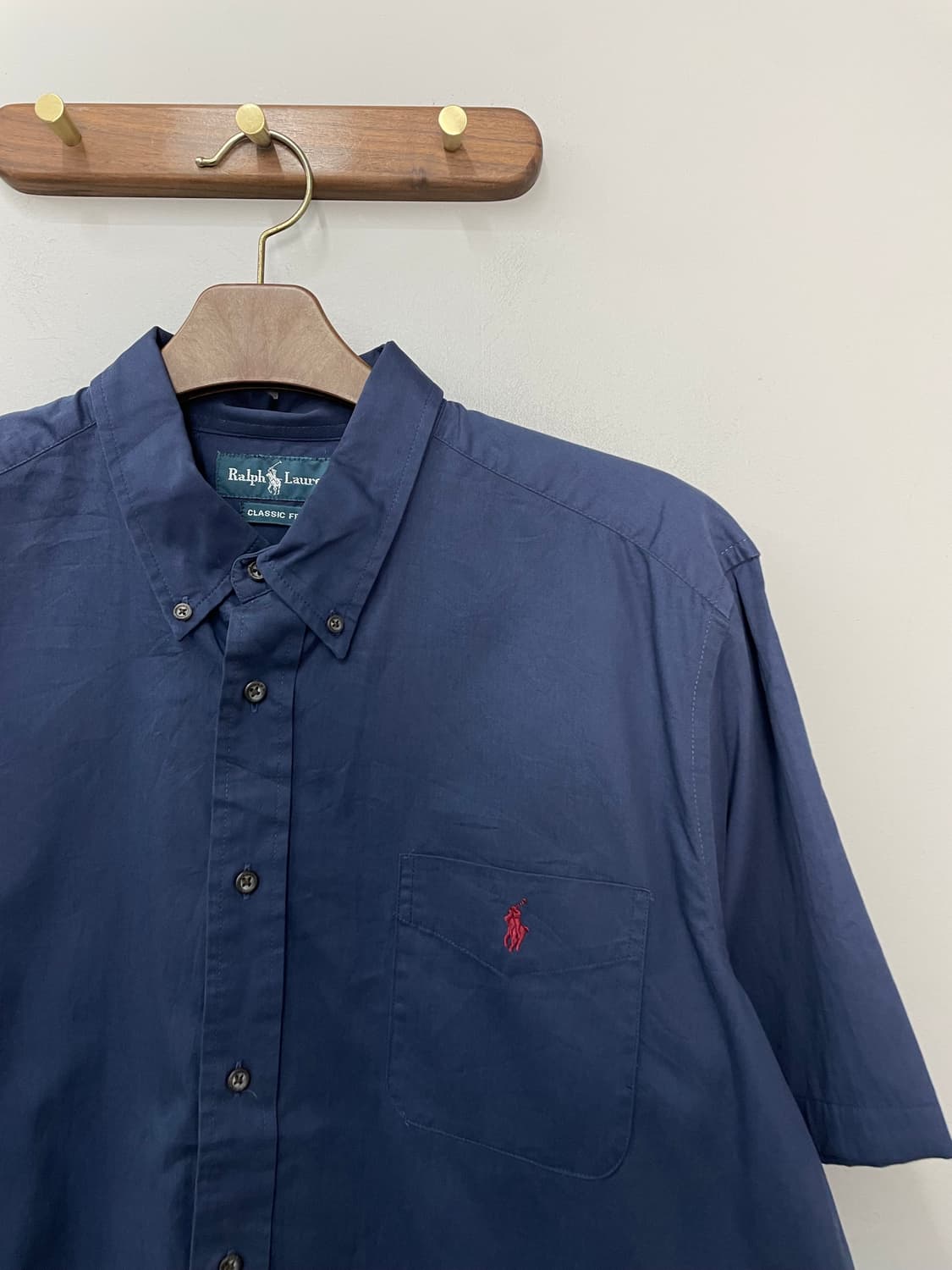 폴로 랄프로렌 네이비 반팔 셔츠 H2297 상품이미지3