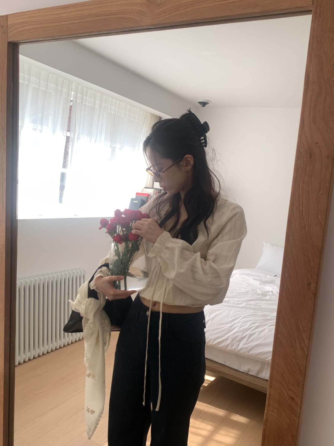 화이트 블라우스 상품이미지3