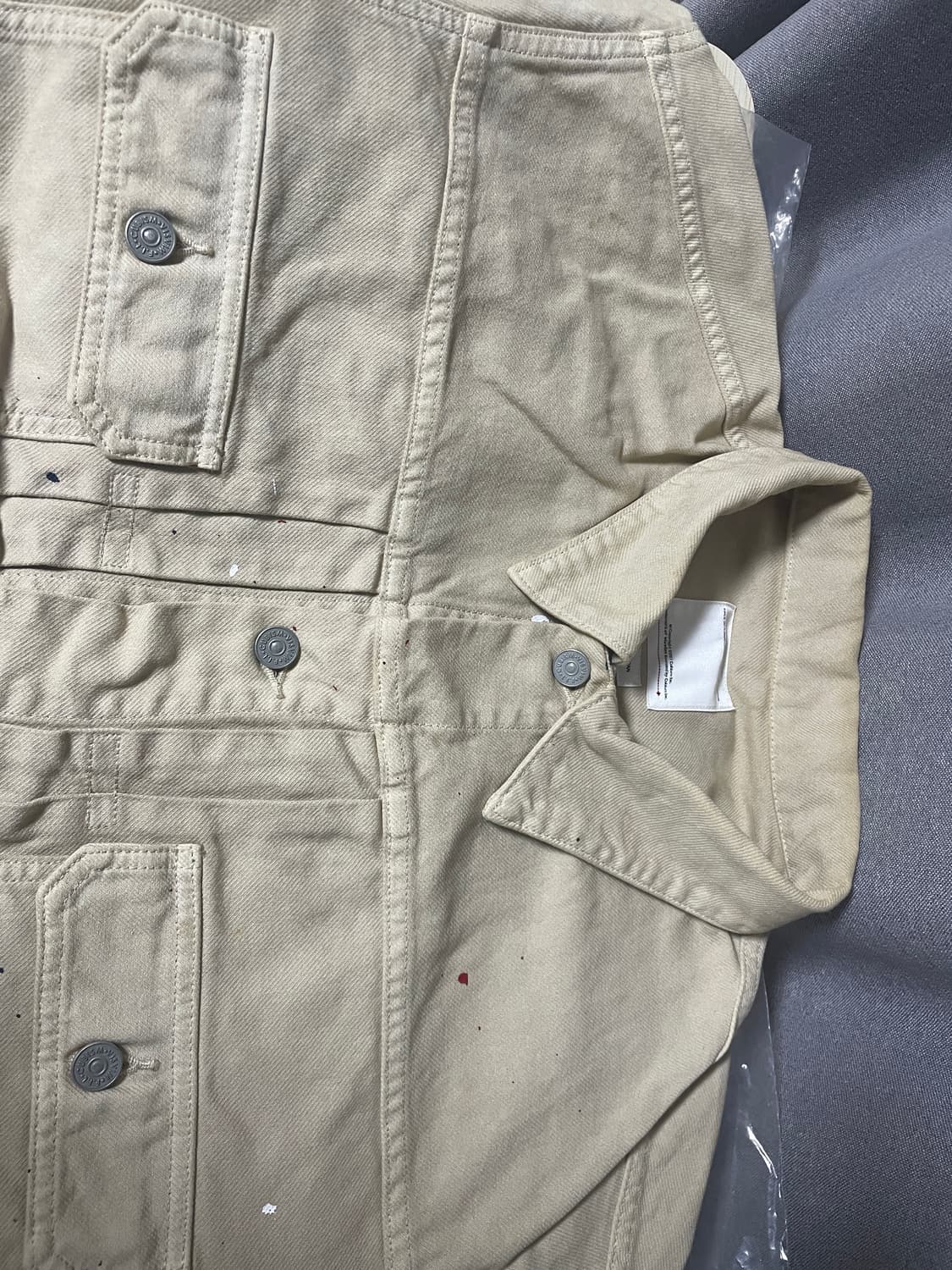 비즈빔21SS Spot 101XX JKT 데님 자켓 베이지 3 사이즈  상품이미지3