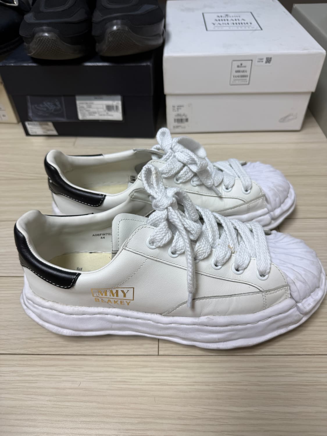 미하라야스히로 블레이키 화이트 가죽 44사이즈 상품이미지4