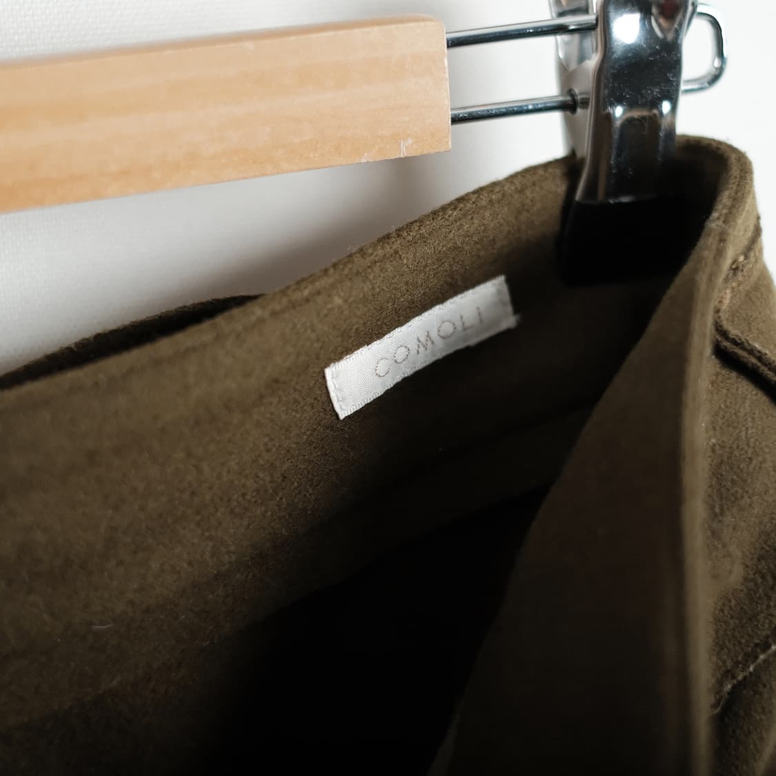 Comoli 코모리 울 벨티드 팬츠 카키 1(29-31)사이즈 상품이미지9