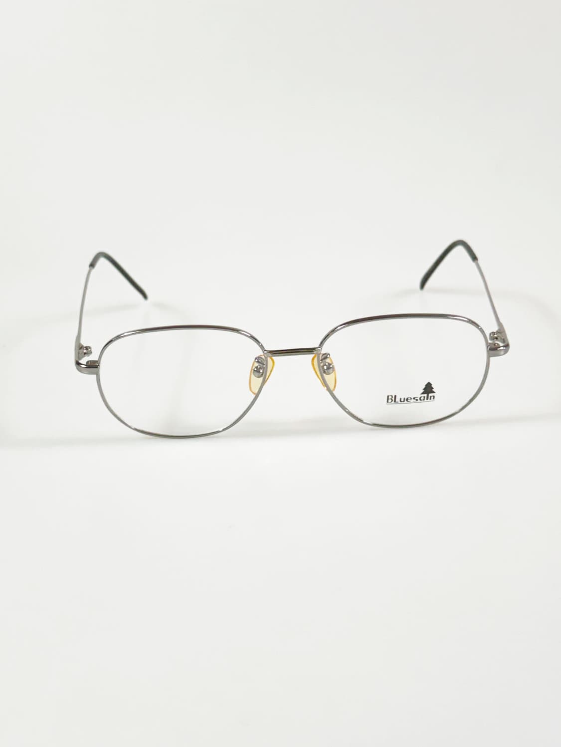 90s BLUESAIN 실버 메탈 슬림 스퀘어 메탈 빈티지 안경 상품이미지1