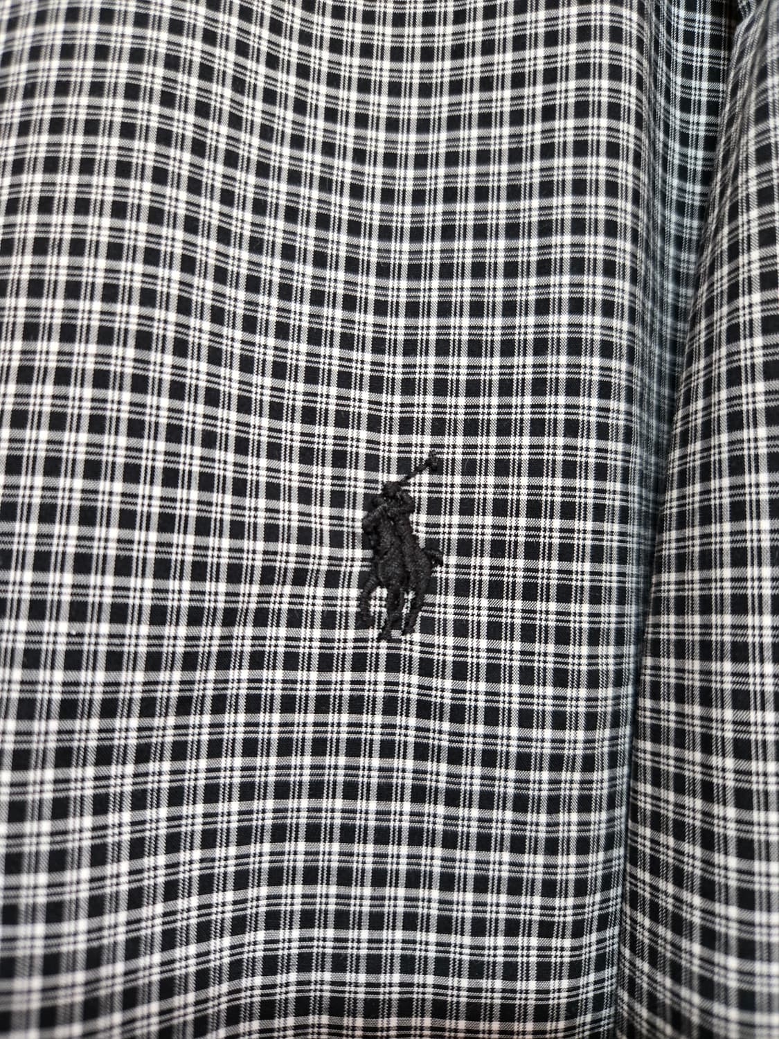 폴로 랄프로렌 남성 블랙체크 셔츠(XL사이즈) 상품이미지3