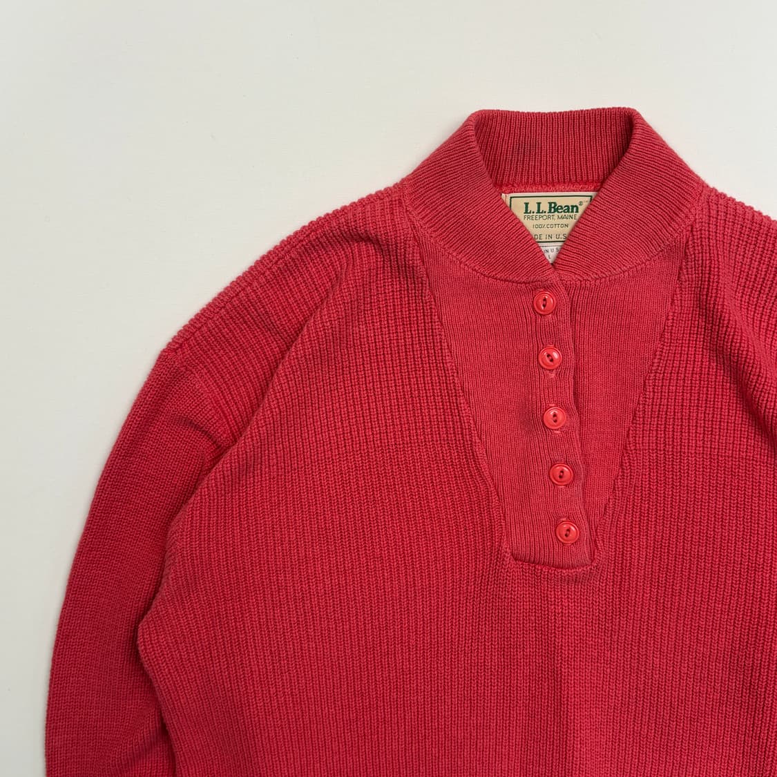 8-90s L.L.bean USA 5 button sweater knit 상품이미지3