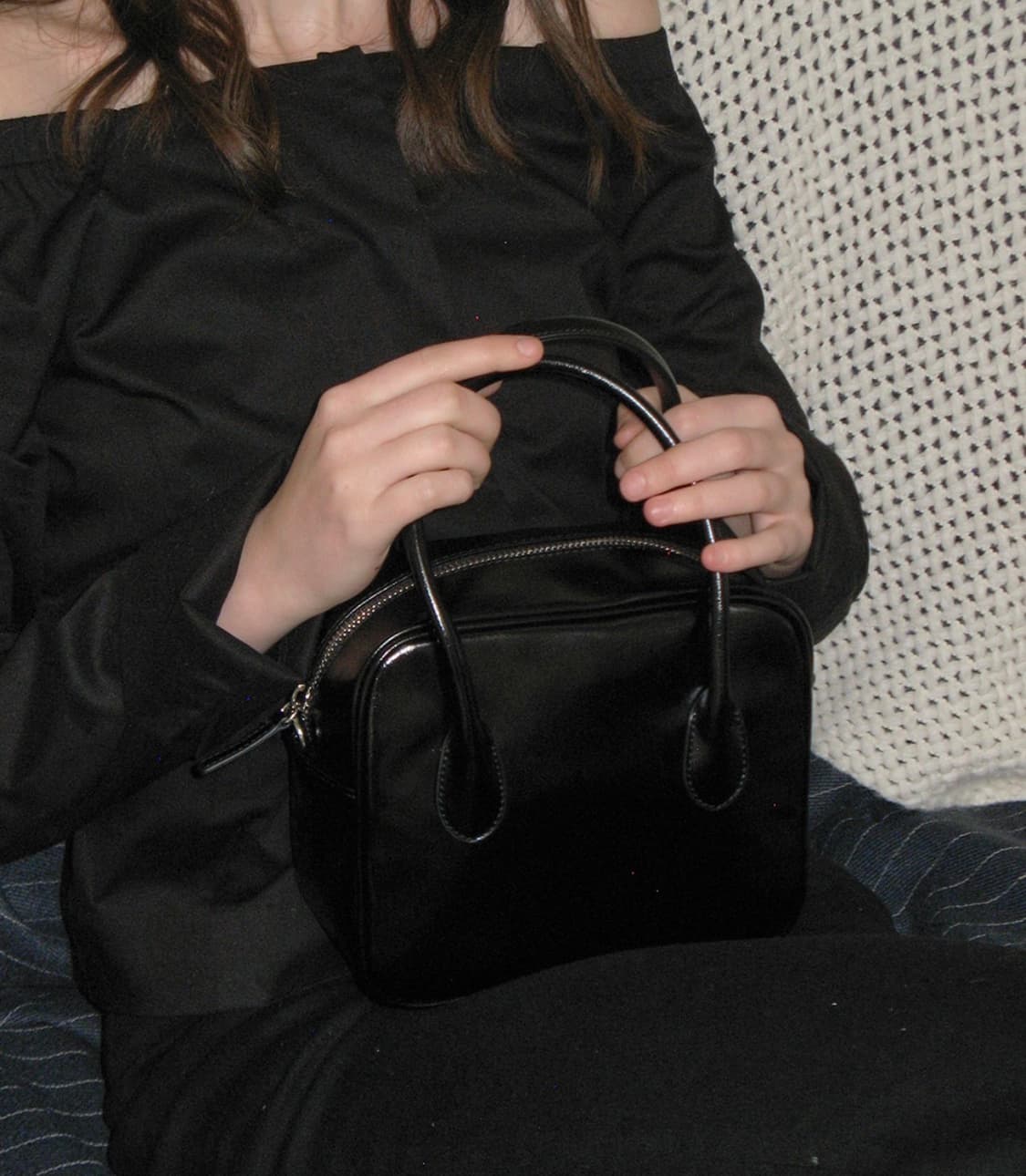 노앤뮤트 블랙 토트백 상품이미지1