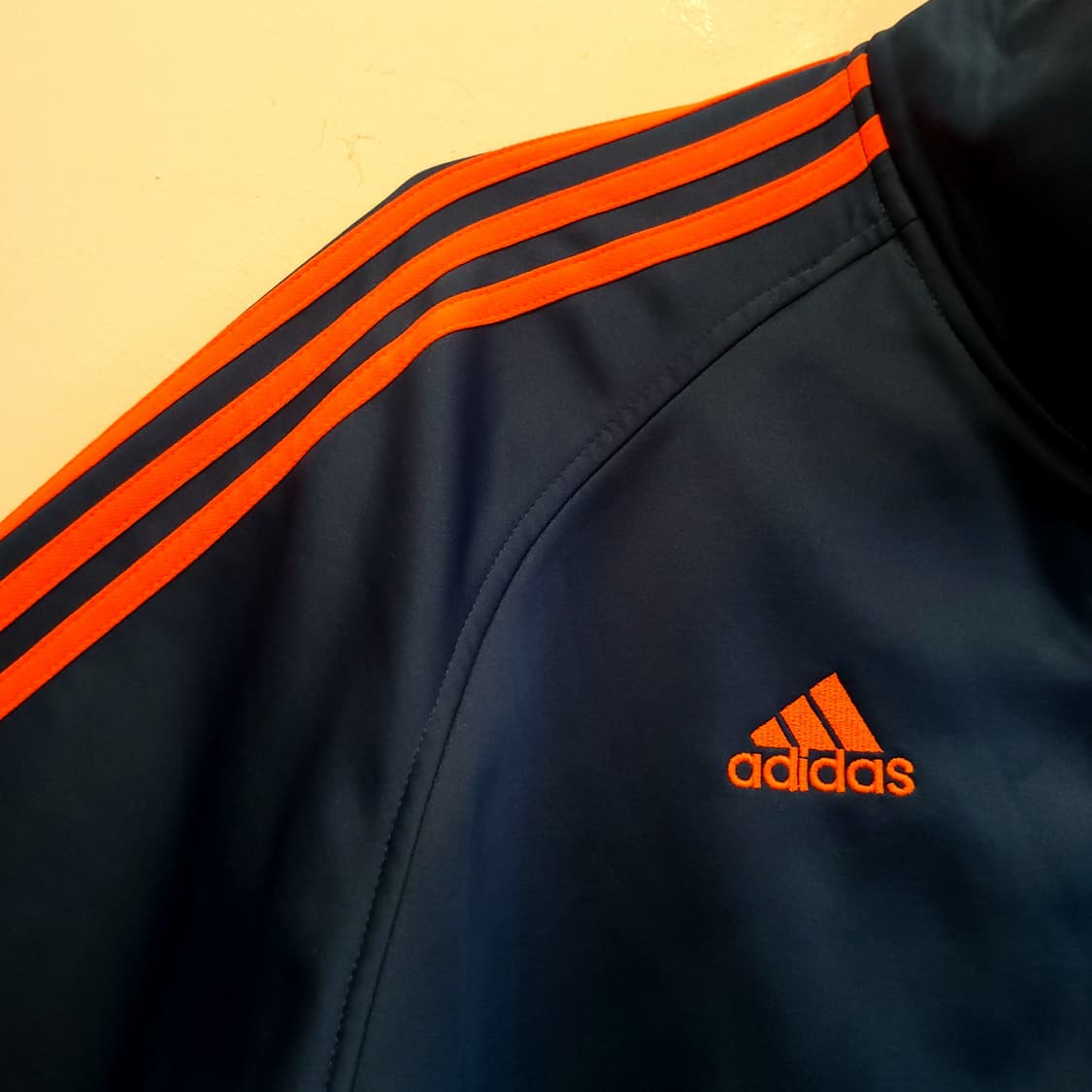 아디다스 블루 오렌지 삼선 트랙탑 져지 상품이미지1