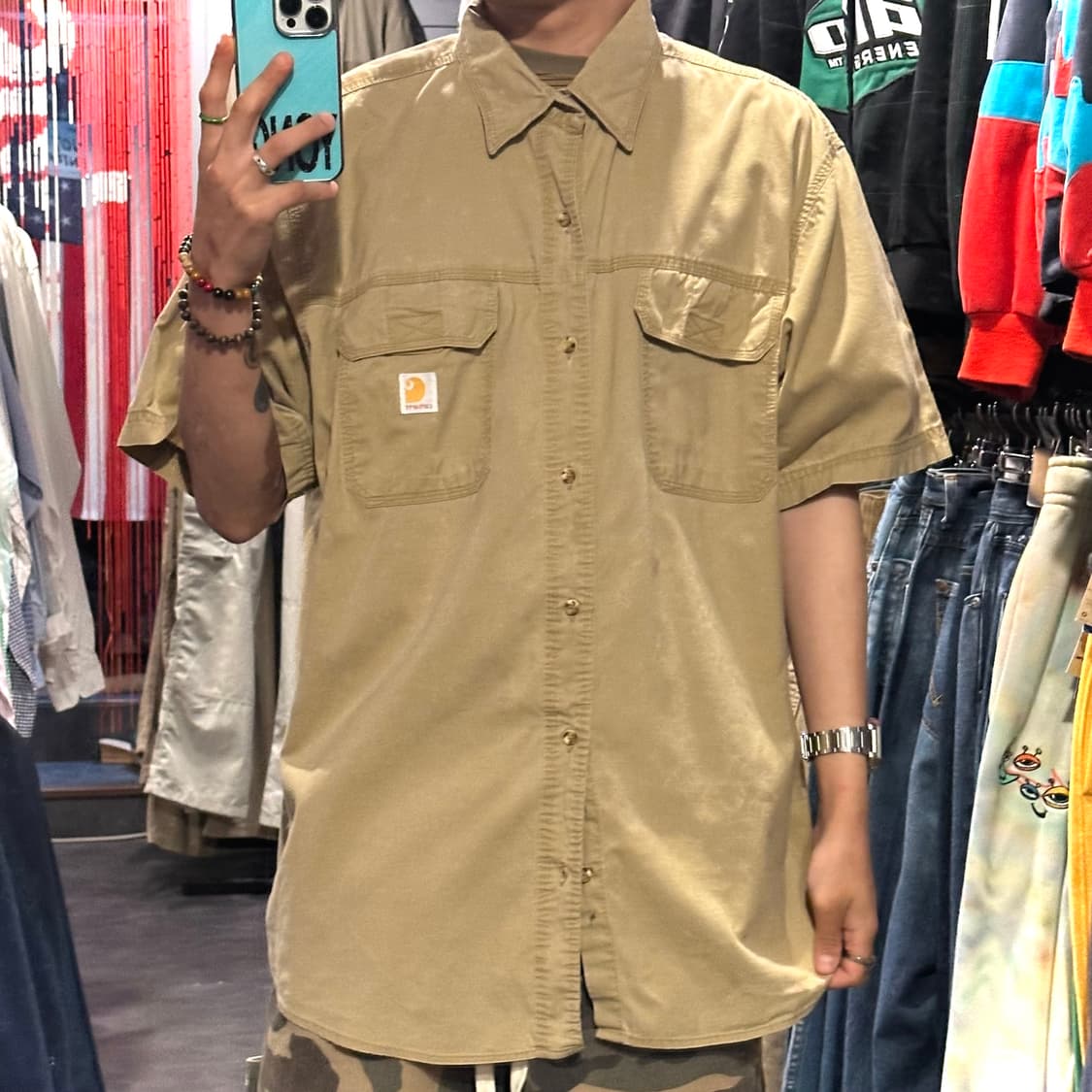 [IM]Carhartt 칼하트 반팔 셔츠 베이지 상품이미지8