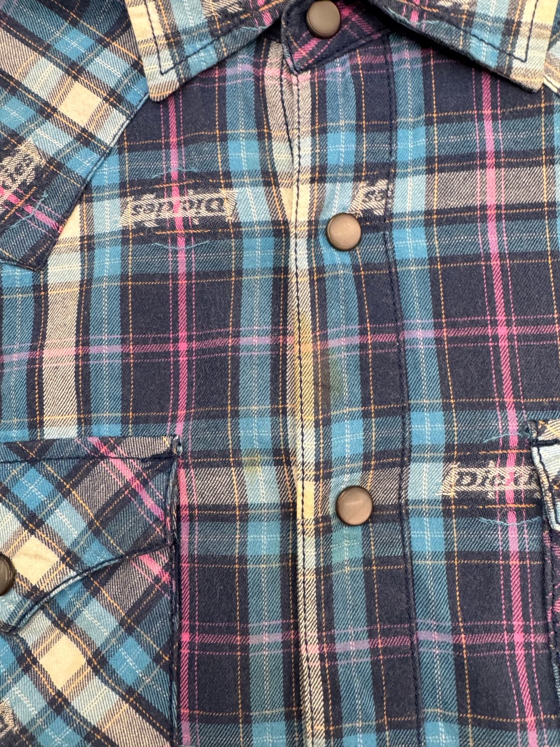 M)디키즈 빈티지 체크패턴 웨스턴 셔츠 상품이미지3