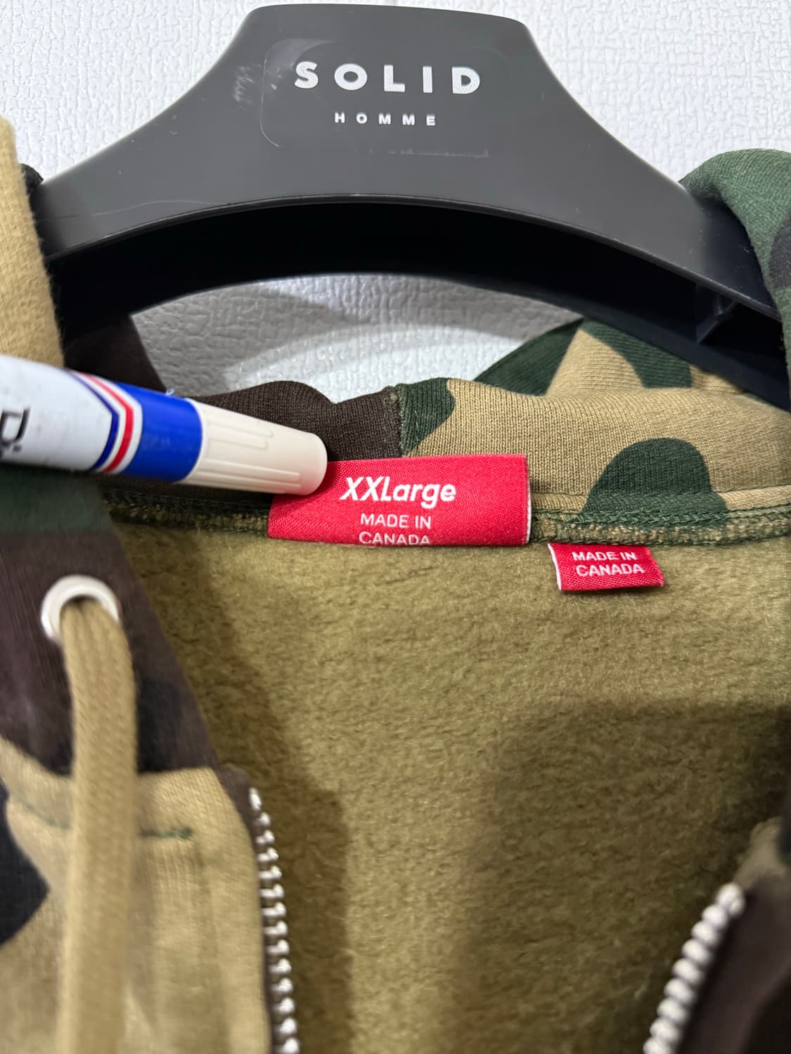 [XXL] 슈프림 25FW 아플리케 집업 후드 스웨트셔츠 우드랜드 카모 상품이미지5