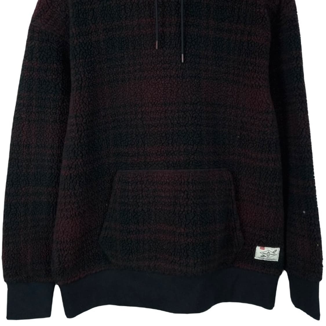 리바이스 체크 패턴 오버핏 뽀글이 후리스 후드티 M16601 상품이미지5