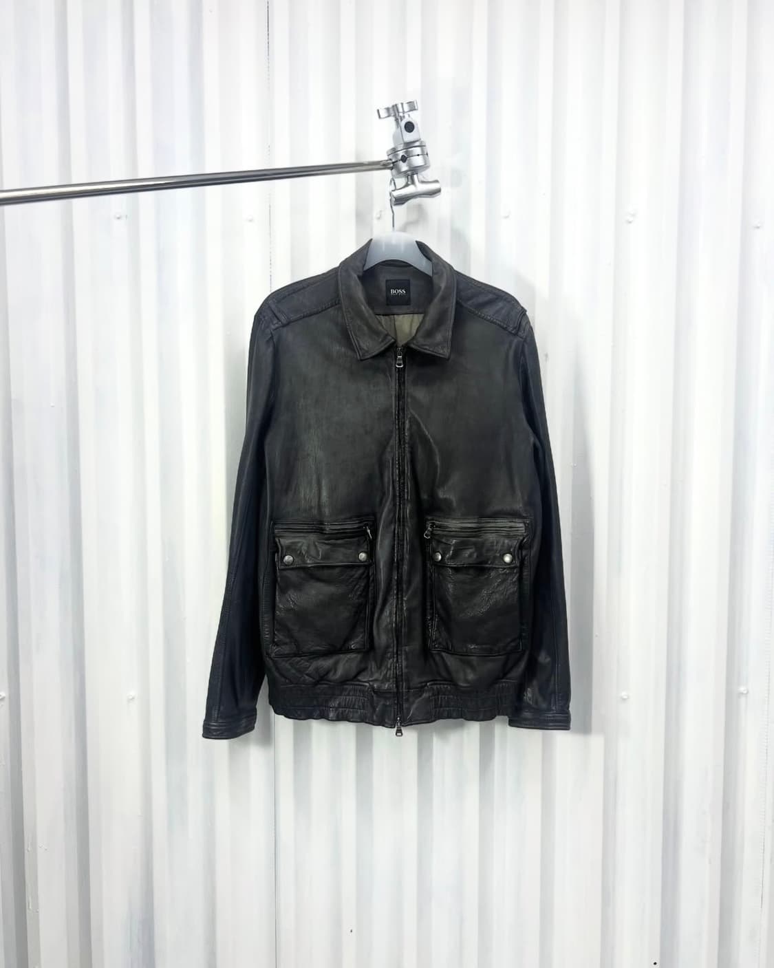 90s Hugo Boss lambskin multi-zip 상품이미지3