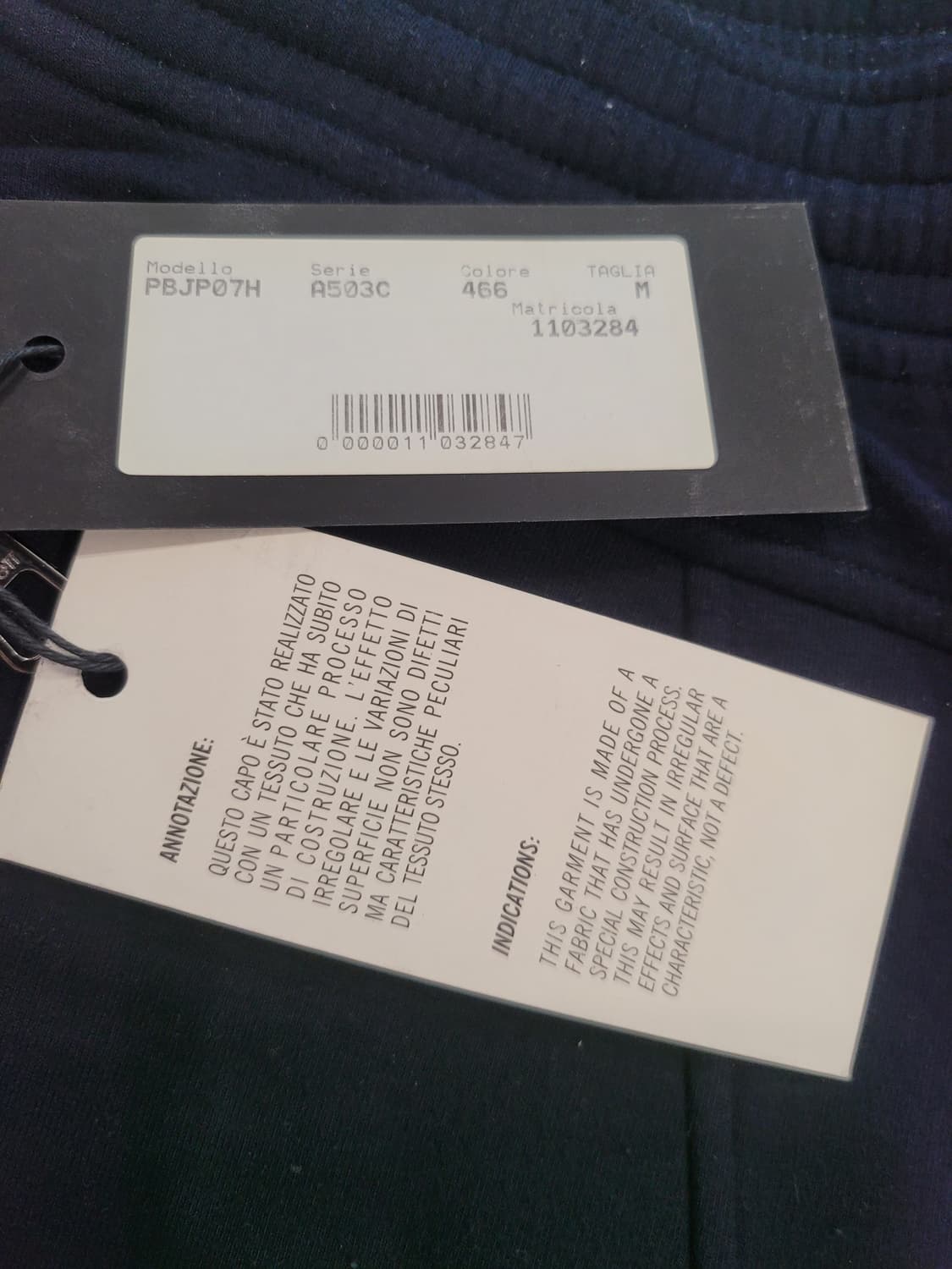 한끗 차이의 미학, 닐바렛 사선 지퍼 네오프렌 조거 팬츠 (네이비) 상품이미지8