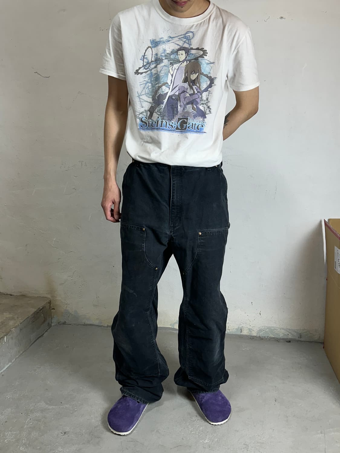 OG USA Made 칼하트 B01 더블니 블랙 칼하트 썩블니 좀비 상품이미지2