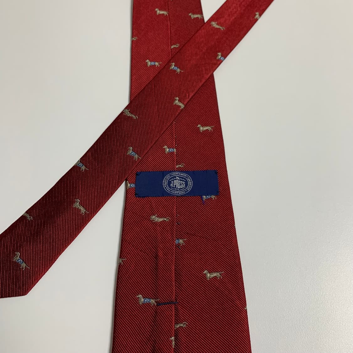 제이프레스 도그패치 명품 100실크 슬림넥타이 A+등급 8.2cm 상품이미지5