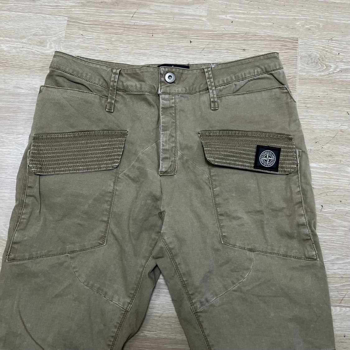 스톤아일랜드 올드 이펙트 워싱 와펜 카고팬츠 [베이지] L 상품이미지2