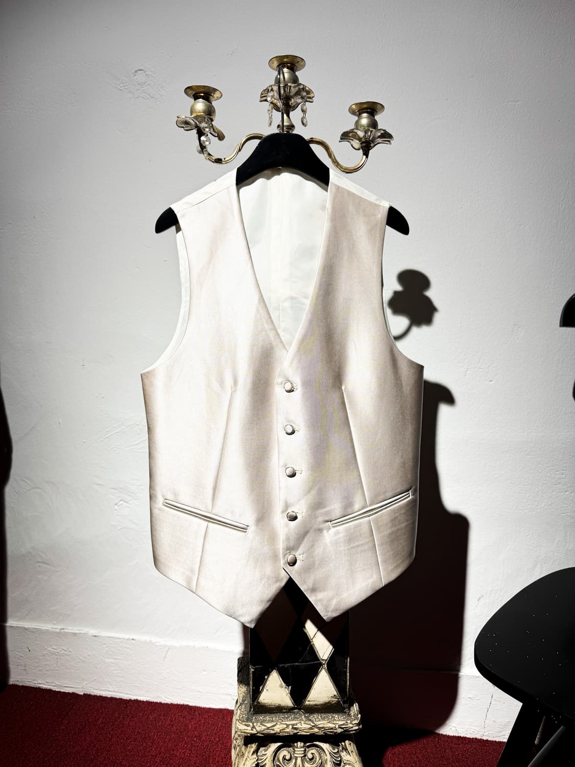 White Smoking Jacket & Vest 2p 상품이미지9