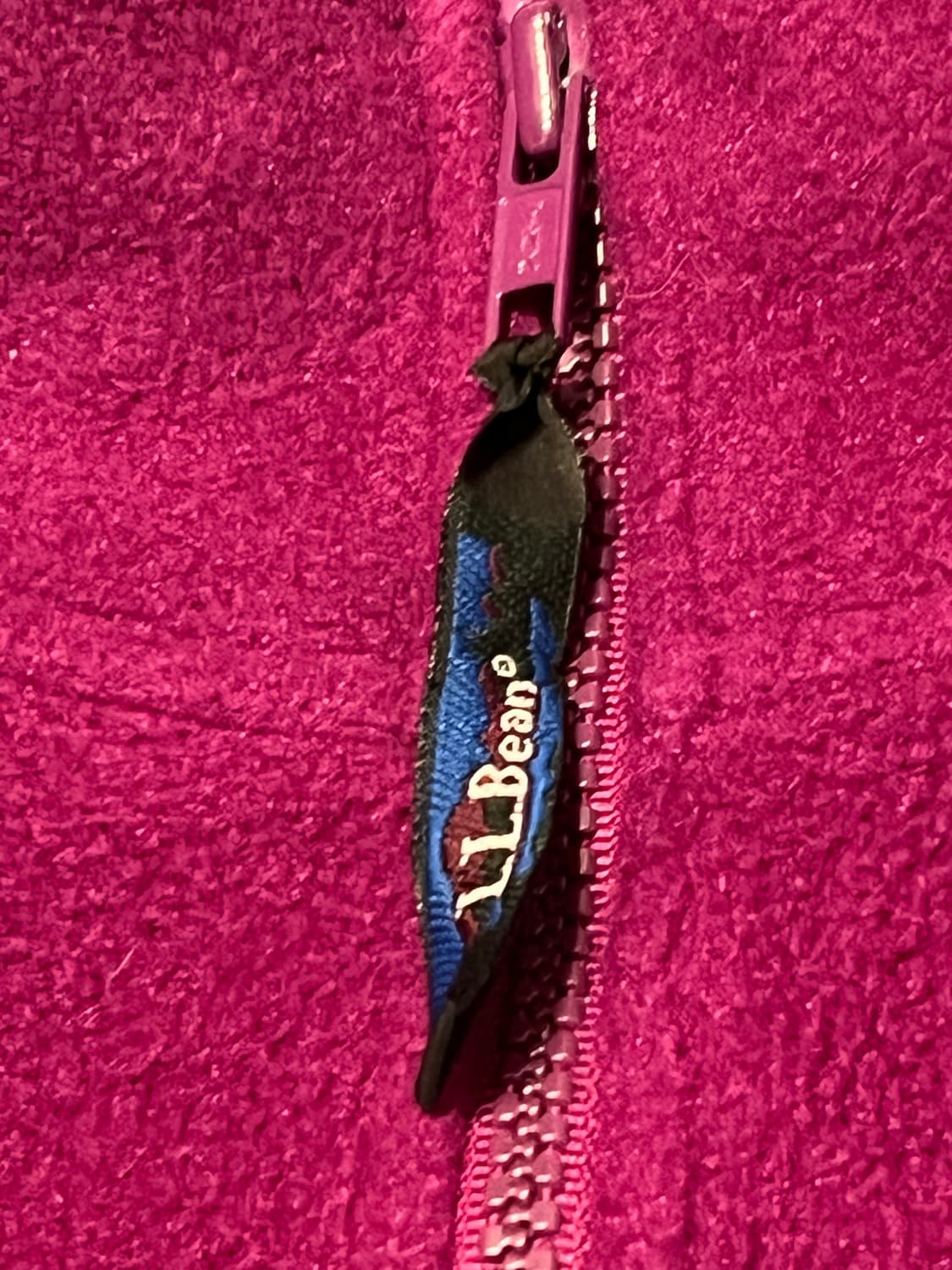 [L]빈티지 L.L.Bean 플리스 하프집업 마젠타 상품이미지3