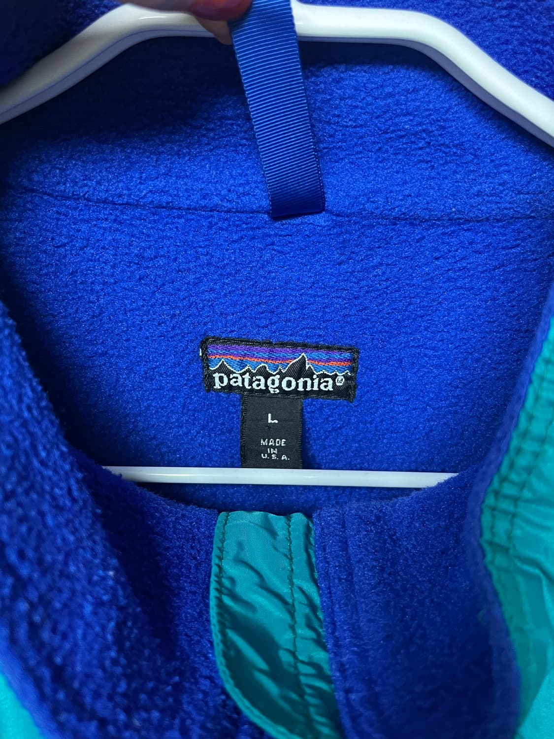 80s 파타고니아 쉘드신칠라 틸그린 상품이미지6