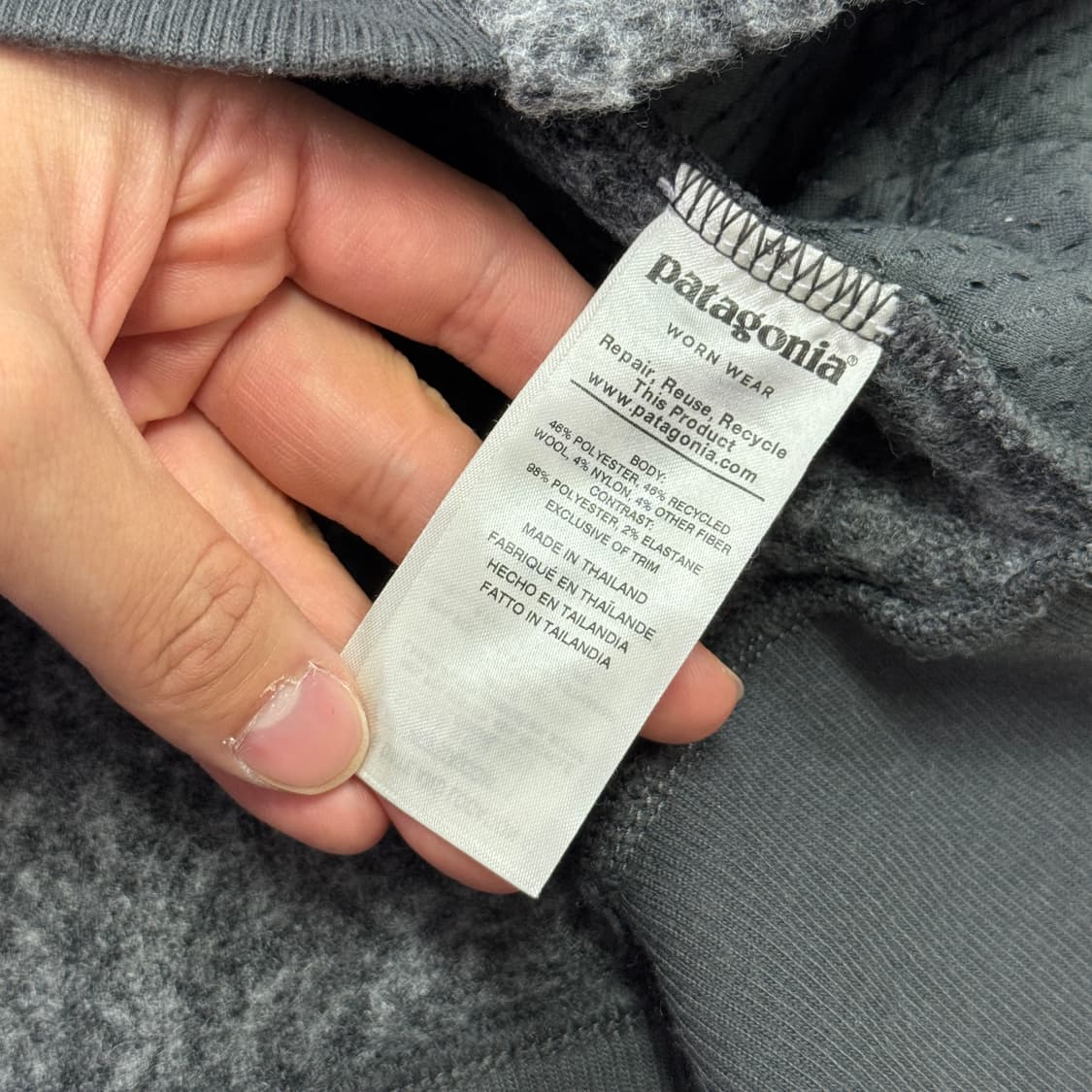 파타고니아 울리스터 차콜 플리스 자켓 M 상품이미지6