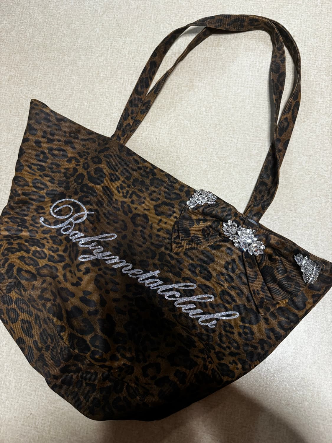 베메클 jewel leopard ribbon bag 레오파드 가방 백 상품이미지2