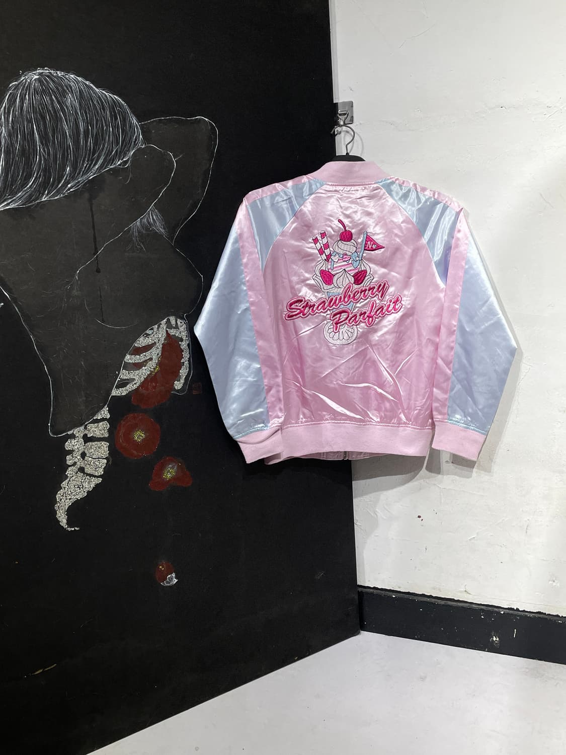 JPN 일본빈티지 y2k 핑크 스카잔 빅로고 갸루 스카쟌 M 상품이미지9