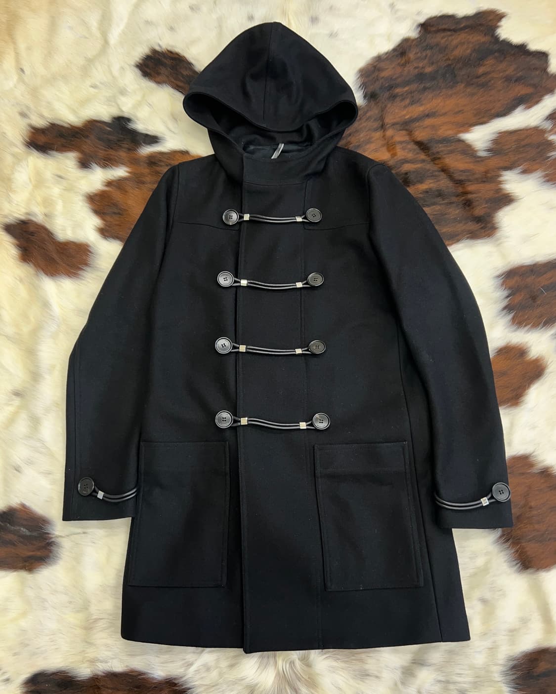 디올 옴므 09AW 후드 울 멜트 더블 코트 상품이미지1