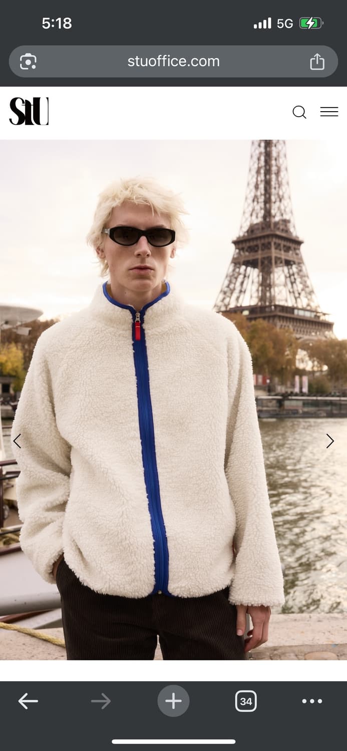 Stu FLEECE ZIP-UP JACKET 25aw 상품이미지2