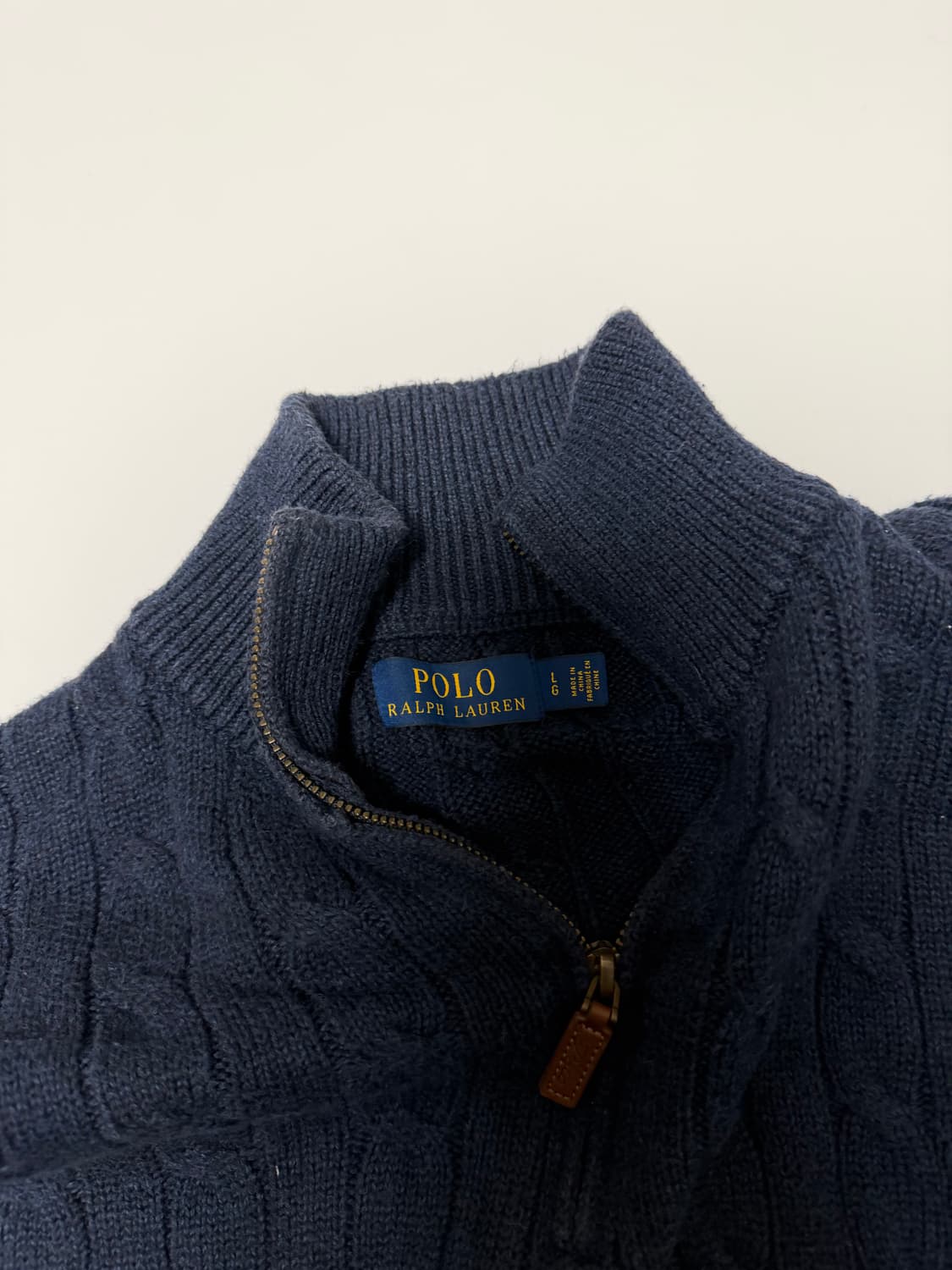 폴로 반집업 니트 상품이미지5