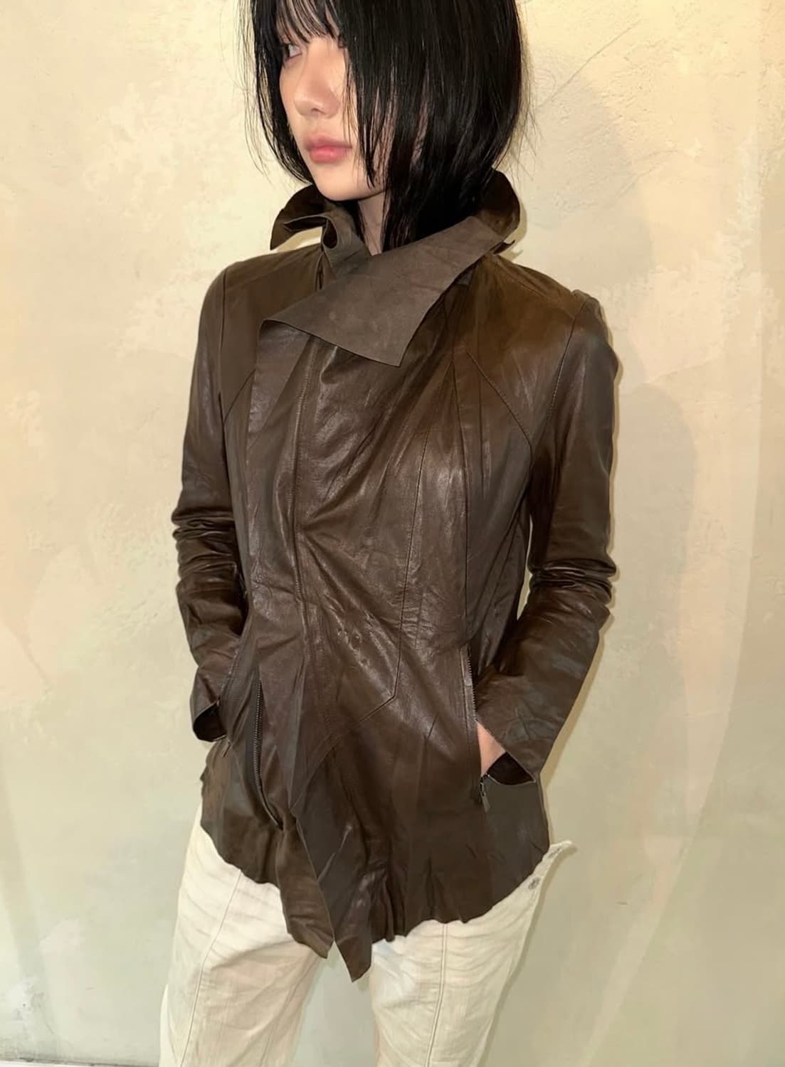 램스킨 양가죽 레더 자켓 상품이미지2