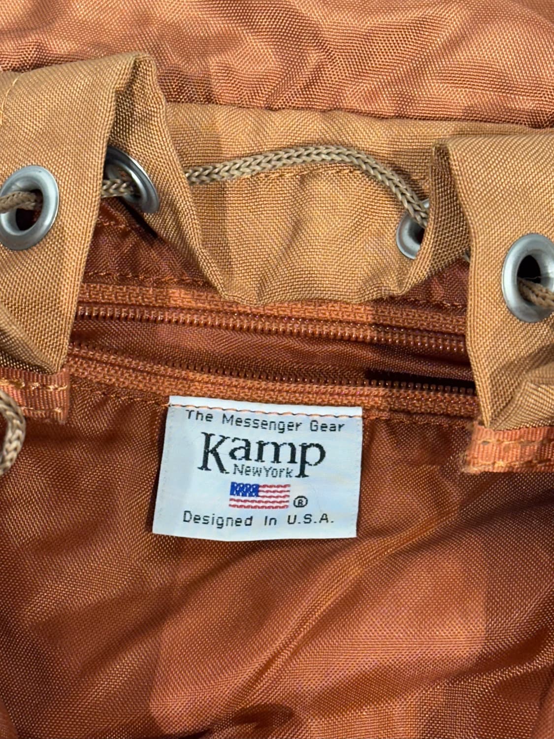 빈티지 Kamp 베이지 미니 y2k 키치 백팩 복조리 가방 상품이미지6