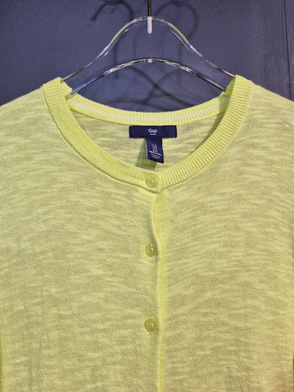 GAP 여성 가디건  연두색  66 77 상품이미지3