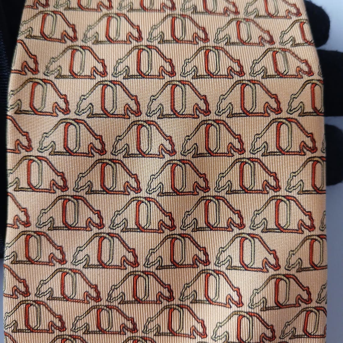 페라가모 실크 옐로우 간치니 넥타이 9.5cm A+~A등급 A19395
 상품이미지7