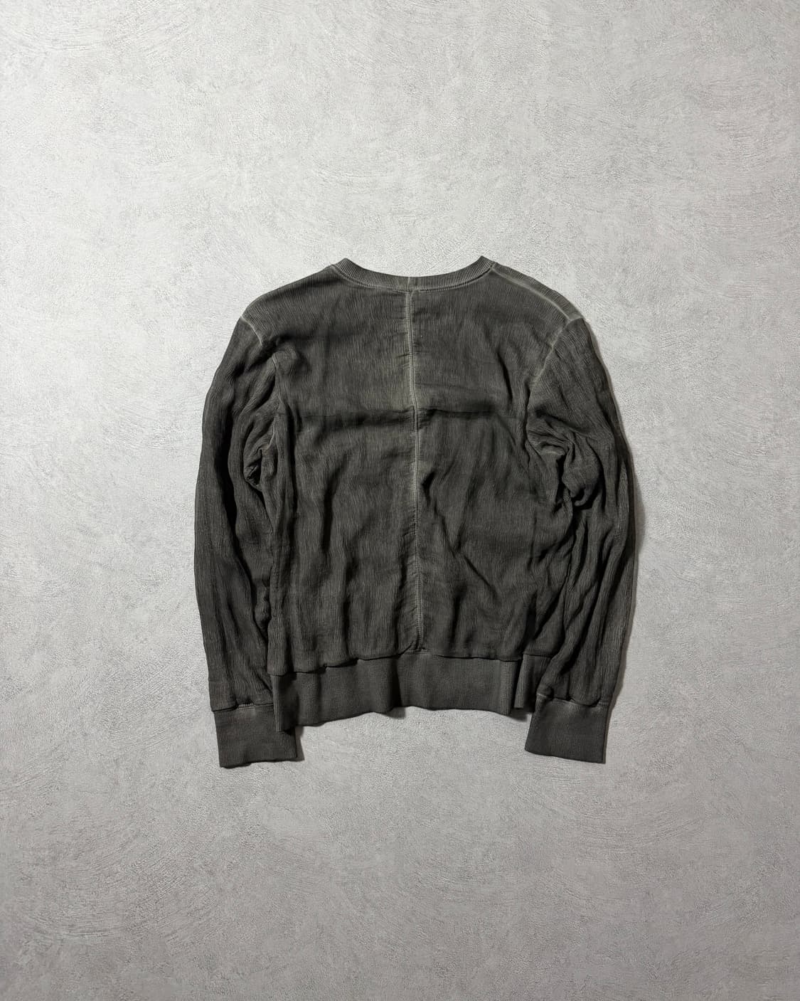 헬무트랭 더블 레이어드 크링클 텍스처 맨투맨 상품이미지2