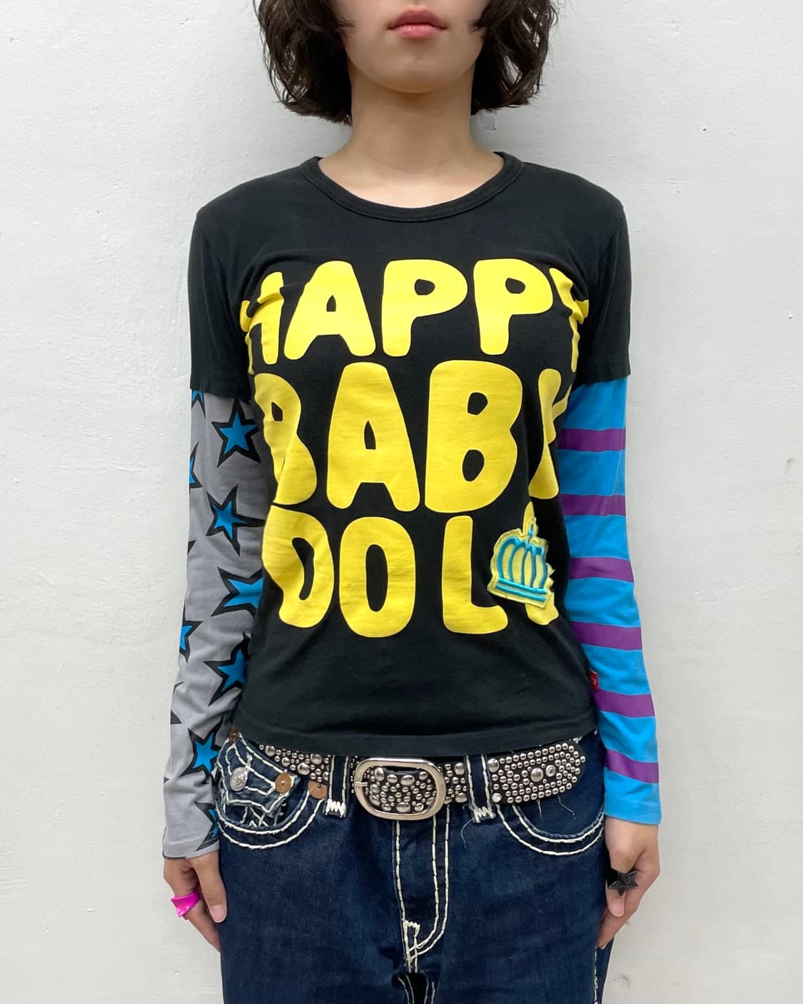 Baby Doll Retro Star Stripe Long Sleeve 상품이미지2