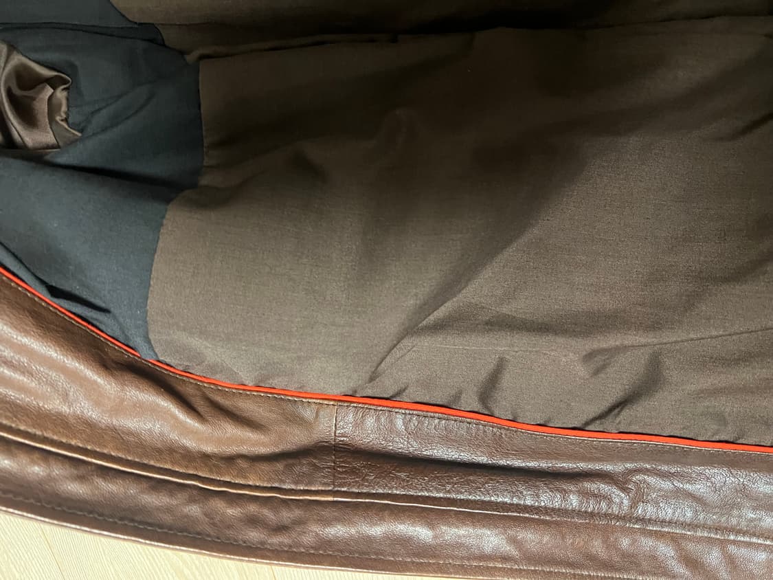 Lamb skin 가죽 자켓 브라운 상품이미지7