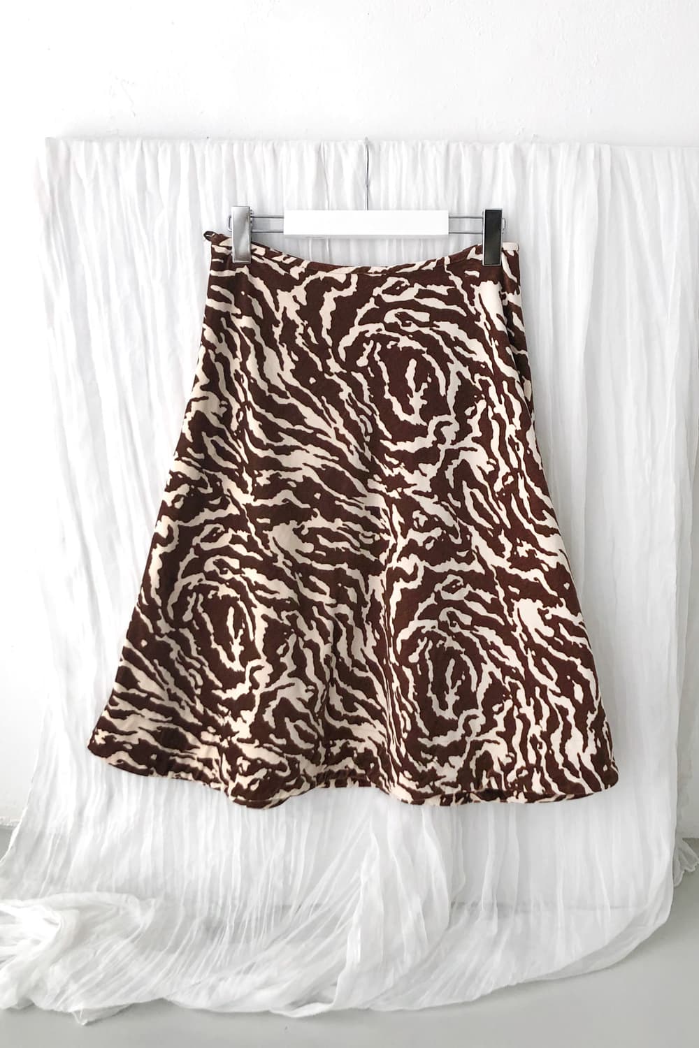 zebra suade skirt 상품이미지1