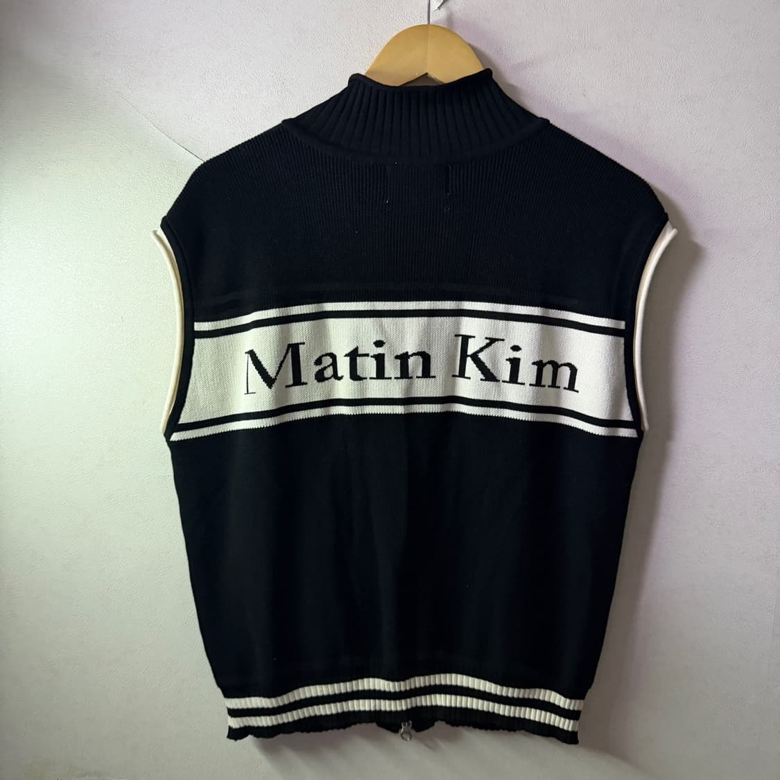 마뗑킴 니트 베스트 집업  L (여성 66정도) 상품이미지5